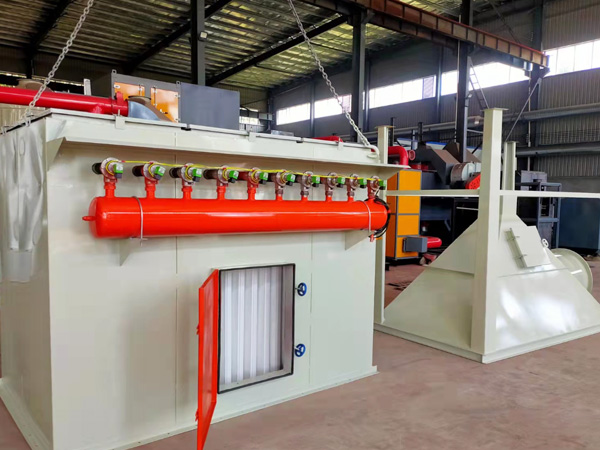 Plastic fired board dust collector